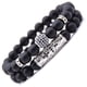 thumbnail image 1 of Pulsera HESHPAWS 8mm Black Matte Obsidian Black Onyx Stone Set, 1 of 3