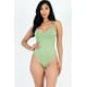 thumbnail image 1 of Impresionante Body de Color Liso con Espalda Cruzada y Escote en Pico., 1 of 9