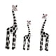 thumbnail image 5 of Escultura De Jirafa De Madera, Artesanía Creativa, Figura Animal Para Decoración Del Hogar Y La Oficina, Color Blanco Y Negro, 5 of 5