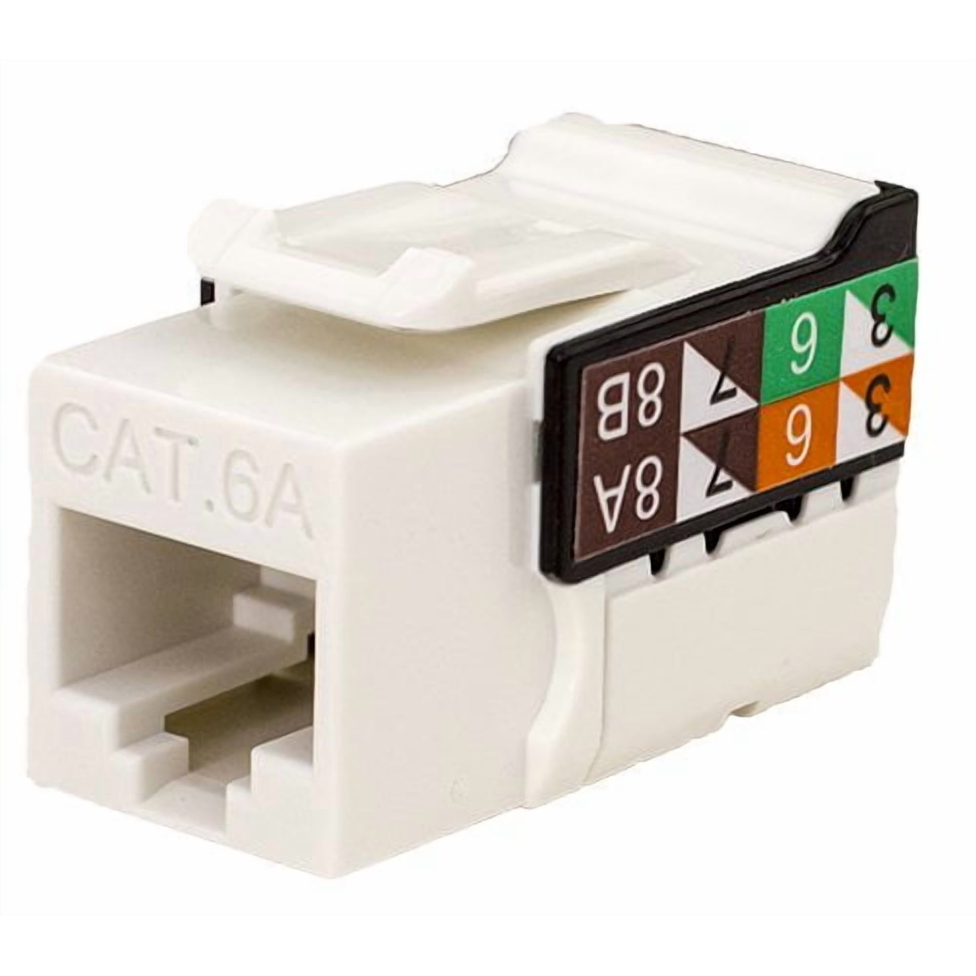 Vc Vertical Cable - Cable Vertical Keystone Jack Vc Cat6a Rj45 V-max Blanco, Paquete De 50