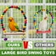 thumbnail image 3 of Bird Toys JINJINANV para periquitos, madera, 7 piezas, acceso a jaulas para pájaros., 3 of 3