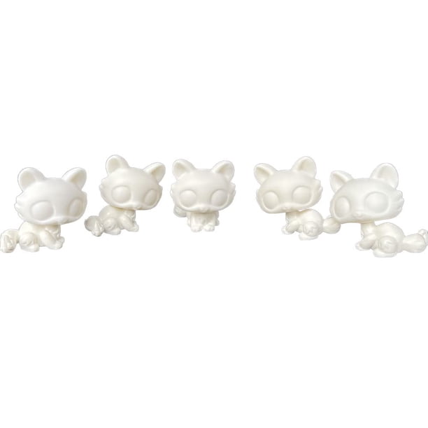 Muñeco cabezón con base blanca, 5 piezas por paquete, para personalizar tienda de mascotas