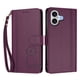 thumbnail image 3 of Funda Cartera Trébol para iPhone 17 con Ranuras Tarjetas y Carga Inalámbrica Violeta, 3 of 6