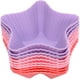 thumbnail image 1 of Juego de 10 moldes de silicona reutilizables y antiadherentes para magdalenas y muffins (colores aleatorios) (forma de estrella), 1 of 4