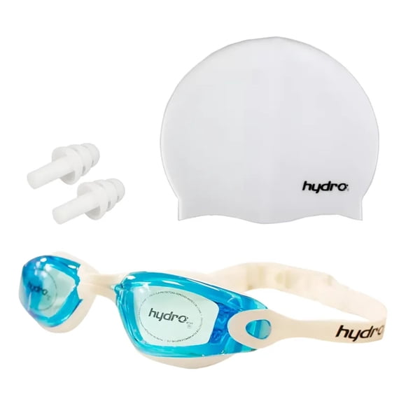 Set Natación Junior Hydro Niño Lentes Gorra Tapón