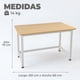 thumbnail image 3 of Escritorio Oficina Pata Metal Gruesa Antideslizante 120x75x60 Cm, 3 of 6