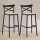 thumbnail image 2 of Pack 2 Taburetes Bar Valentino Negro 65 cm | Apilable| Exterior, 2 of 9