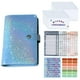 thumbnail image 4 of A6 Carpeta De Cuero PU Cuadernos Carpeta Bolsillos Bolsa Planificador Azul, 4 of 4