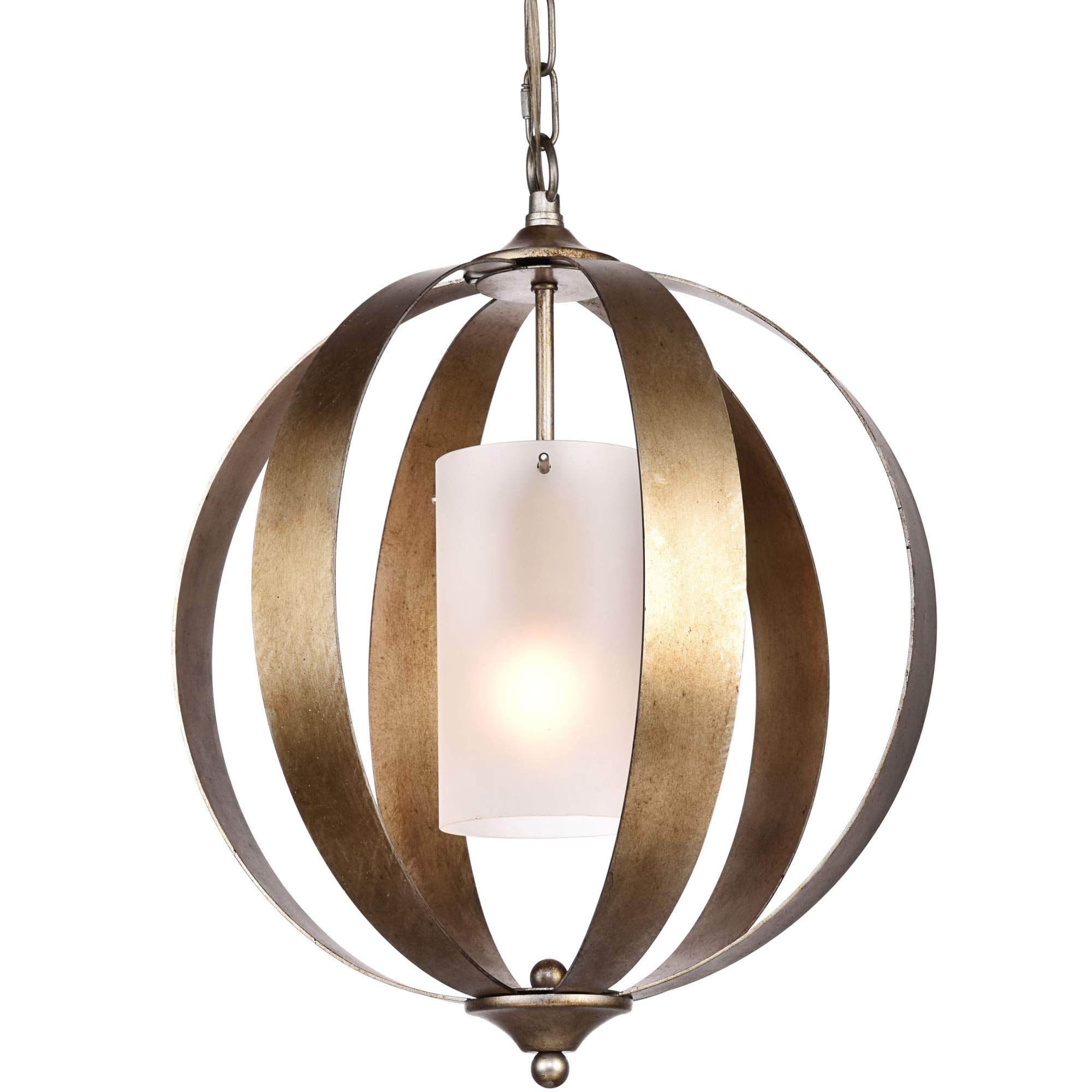 Lámpara Colgante Living District Marion Vintage Plata 38x48cm