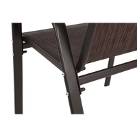 M&Ms - 4 Piece Patio Chairs, Outdoor Camping Chairs With Breathable Textilene Fabric, Set Of 2 Garden Chairs With Armrest High Backrest For Garden Patio Pool Beach Yard Space Saving ( Brown)