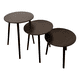 thumbnail image 1 of Set 3 Mesas Nido Redondas Auxiliares Modernas Café #2, 1 of 3