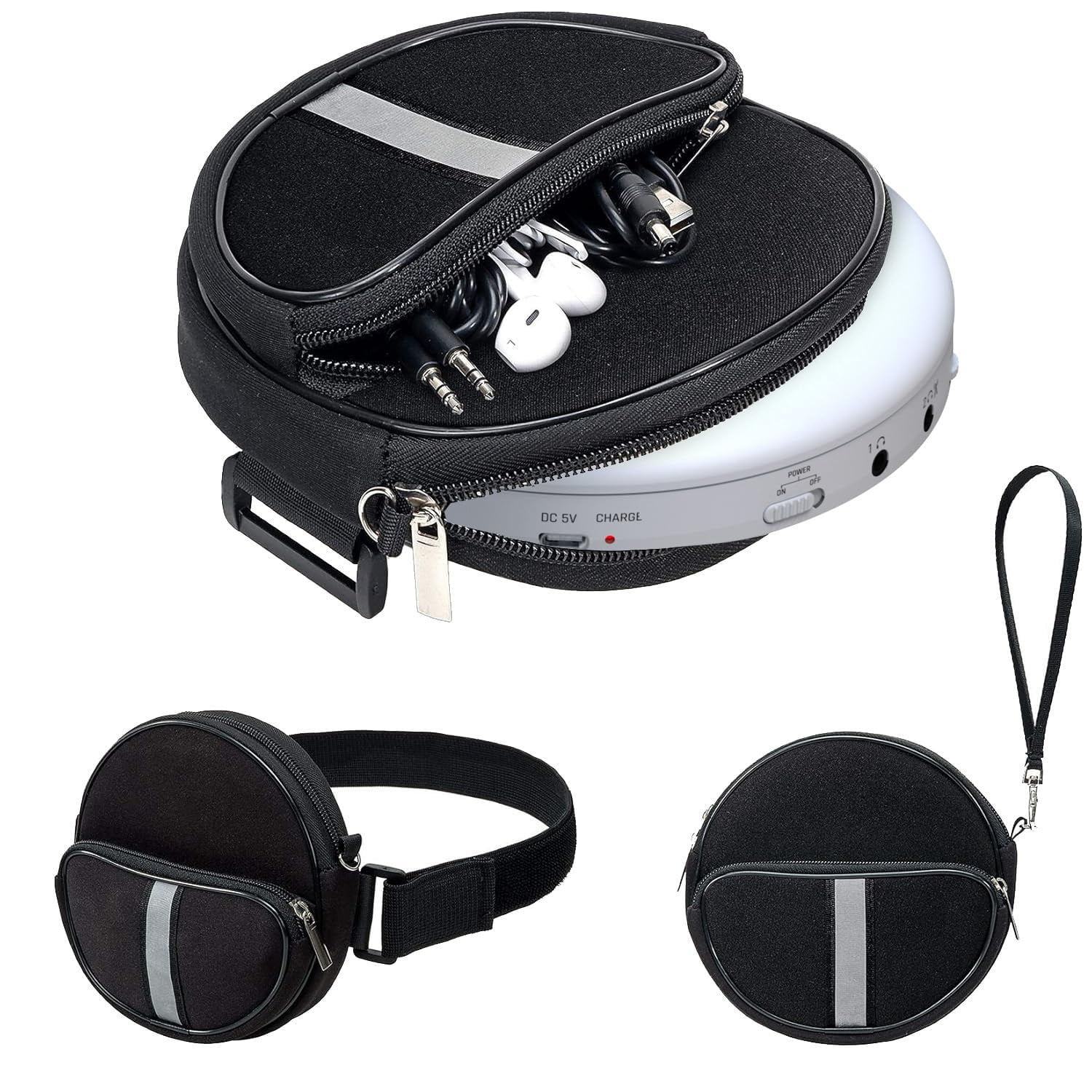 Funda Impermeable Para Reproductor De Cd Portátil Klim Con Correa Ajustable
