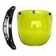 thumbnail image 4 of Protector De Lente De Visera Para Motocicleta 3 Snap Para Cascos Abiertos Amarillo, 4 of 5