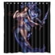 thumbnail image 1 of Cortina de ducha de elfo de Darkstalkers para chicas calientes, juego de cortina de baño con ganchos, tamaño 66 x 72 pulgadas, 1 of 3