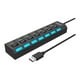 thumbnail image 1 of Hub 7 Puertos USB 2.0 con Interruptores Individuales, 1 of 3