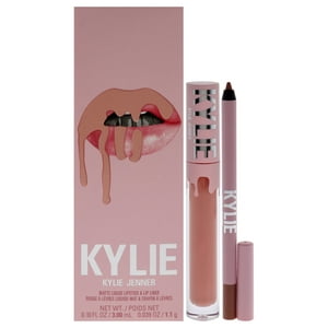 Kit De Labios Mate - Bare By Kylie Cosmetics Para Mujer - Barra De Labios Líquida Mate, Delineador De Labios