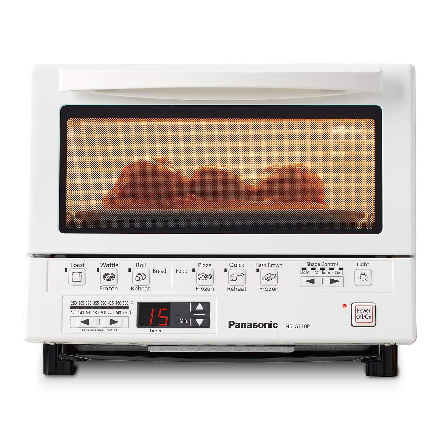 Horno Tostador Panasonic Flashxpress 1300w 4 Rebanadas Blanco