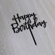 thumbnail image 4 of Adorno para tartas AMINJIE Happy Birthday, acrílico negro, 4 of 5