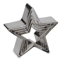 Genérico - Pack X5 Molde De Galleta Cortador Galletas Moldes Estrella