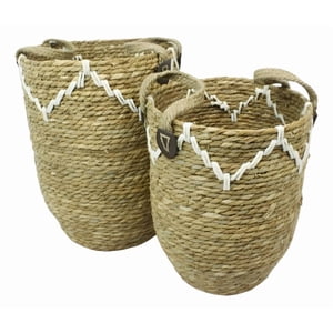 Genérico - Set 2 Canasto Decorativo Moderno Cesto Almacenamiento Jhn