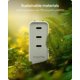 thumbnail image 5 of Cargador Mophie Speedport 140W 3x USB‑C PD Plegable, 5 of 7