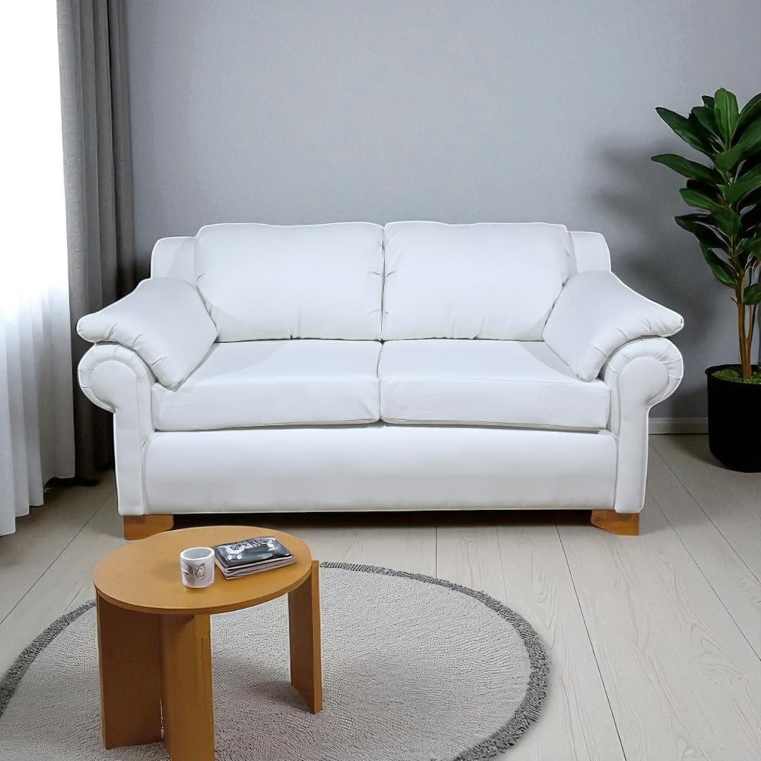 Diseños Valestrini - Sofa Grecia Ecocuero Blanco