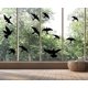 thumbnail image 1 of Calcomanías anticolisión para ventanas y pájaros para puertas de vidrio (negras), 1 of 5