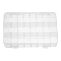 Mercado Cbf - Caja Organizadora Transparente Con 24 Compartimientos