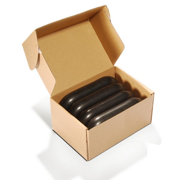 Set de piedras de masaje Master Massage Equipment, tamaño XXL, basalto, 15 x 9 x 3 cm