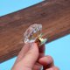 thumbnail image 5 of Tiradores para gabinete Wacnune, 2 piezas, cristal transparente de 25 mm, dorado, 5 of 8