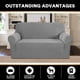 thumbnail image 5 of Funda de sofá PrinceDeco Stretch Loveseat 2 Cushion Dove, 5 of 7