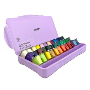 Himi Set Gouache 36 Colores / 12Gr Estuche Morado