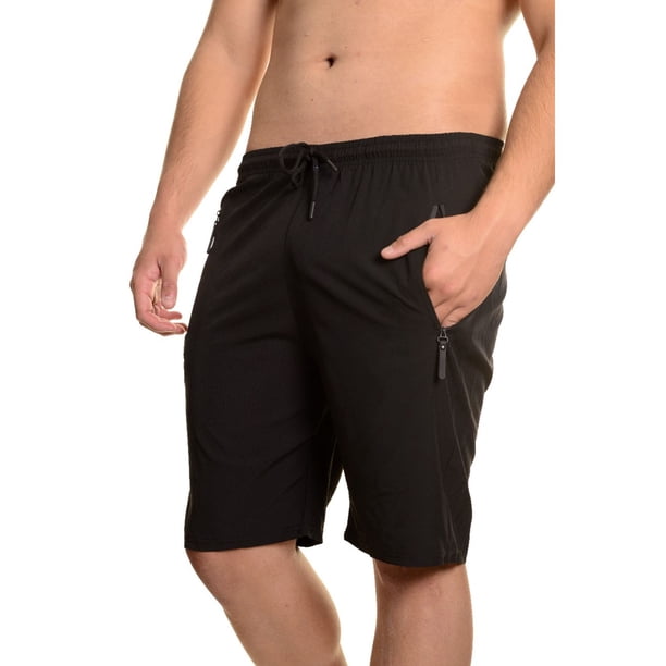 Short Deportivo Hombre Secado Rápido Bolsillos Cierre 7521
