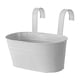 thumbnail image 1 of Macetas Colgantes De Metal Para Maceteros De Balcón, Planta De Jardín, Porche, Gris, 1 of 5