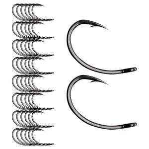Ioensy - 50 Uds Anzuelos De Pesca Con Mosca Equipo De Agua Dulce Para Moscas Secas Para Bagre Lubina Trucha 7,9Mm X 14,2Mm