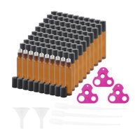 Magideal - Botella Rollerball De 10 Ml, Vial Portátil De Vidrio Vacío A Prueba De Fugas Roll On Container Para Aceites Corporales Almacenamiento De Perfume Viaje 100 Piezas