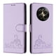 thumbnail image 1 of Funda tipo cartera FOXDOCK para Realme Narzo 70 Pro 5G con soporte, ranuras, RFID, diseño de gato, 1 of 5