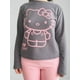 thumbnail image 2 of Pijama Micropolar Mujer Hello Kitty gris oscuro M, 2 of 6