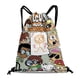 thumbnail image 1 of The Loud House Mochila de Cuerdas para Deportes y Gimnasio, Bolsa de Cuerdas Resistente al Agua, Bolsa Cinch, 30×40cm, 1 of 6
