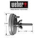 thumbnail image 2 of Medidor de temperatura Weber 63029 para olla Smokey Mountain de 22,5 pulgadas, 2 of 5