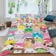 thumbnail image 2 of Squishmallows Conjunto de sábanas temático, trío de piezas, cómodo y amigable con la piel, diseño único, regalo de decoración para el hogar para familiares, amigos y fans,140X210cm, 2 of 6