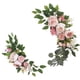 thumbnail image 3 of 2 Arcos De Boda Con Flores, Cartel De Bienvenida, Decoración De Ceremonia, Hojas Verdes, Rosa, 3 of 5