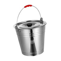 Bothyi - Cubo De Hielo De Acero Inoxidable Con Tapa Para Acampar, Barbacoas, Entretenimiento, 36 Cm, 20 L