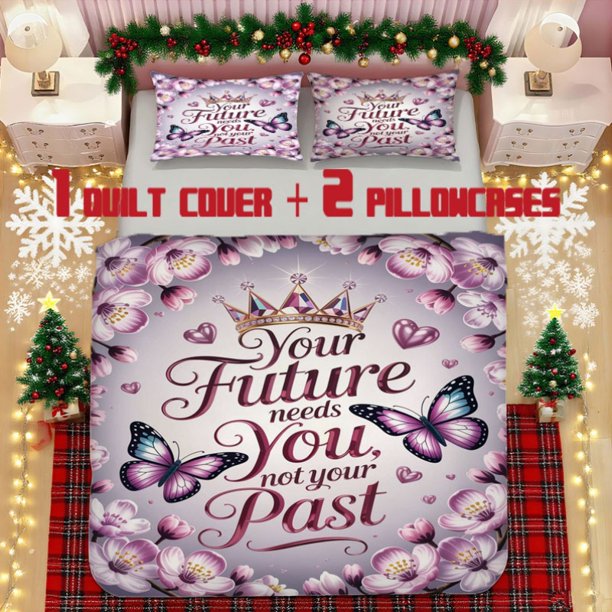 Soft Printed Polyester Bedding Set Ideal for Bedroom or Guest Room Digital Print Machine Washable