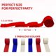 thumbnail image 3 of Cintas de papel crepé Captain Decor 25 m pack de 6 rojo, blanco y azul, 3 of 8