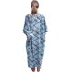 thumbnail image 3 of Batas de paciente de hospital con estampado abstracto azul, 3 of 4