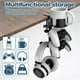 thumbnail image 3 of 4 en 1 organizador de escritorio para juegos con soporte para tazas, colgador para auriculares y soporte para mandos abrazadera ajustable y giratoria para tazas de café-Negro, 3 of 7