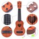 thumbnail image 3 of Ukelele de juguete YEZI, instrumento musical clásico para niños, color marrón, 3 of 7
