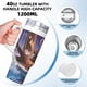 thumbnail image 5 of Moana 2 Vaso aislado de acero inoxidable con asa, diseño temático, regalo para familia, amigos y fans; incluye pajita y encaja en el portavasos estándar, 40 oz, 5 of 6