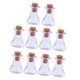 thumbnail image 1 of 10 Piezas Triángulo Corcho Deseando Botella Collar Botella De Vidrio DIY Colgante Púrpura, 1 of 3